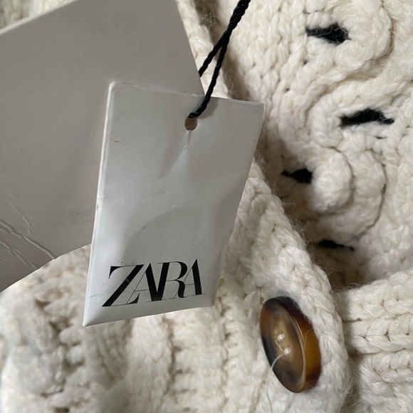 NWT Zara Cable Knit Chunky Sweater - Picture 5 of 9